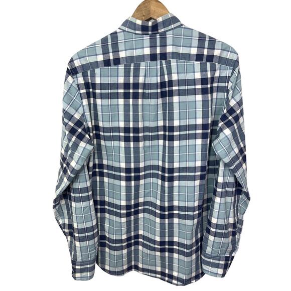 J.Crew Mens Shirt Green Blue Plaid Long Sleeve Button Down L7266 Classic Medium - Picture 2 of 7